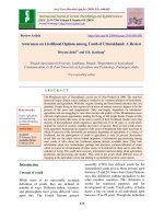 Awareness on livelihood options among youth of Uttarakhand: A review