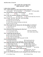 Đề cương ôn tập học kì 1 môn Lịch sử 6 năm 2019-2020 - Trường THCS Văn Quán