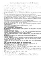 Đề cương ôn tập học kì 1 môn Vật lí 9 năm 2019-2020 - Trường THCS Phan Chu Trinh