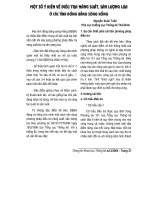 Một số ý kiến về điều tra năng suất, sản lượng lúa ở các tỉnh đồng bằng sông Hồng