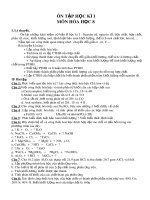 Đề cương ôn tập học kì 1 môn Hóa học 8 năm 2019-2020 - Trường THCS Phan Chu Trinh