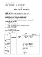 Giáo án Tin học lớp 7 - Tiết 70: Kiểm tra 1 tiết (Thực hành)