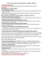 Đề cương ôn tập học kì 1 môn GDCD 9 năm 2019-2020 - Trường THCS Nguyễn Du