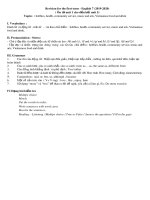 Đề cương ôn tập học kì 1 môn Tiếng Anh 7 năm 2019-2020 - Trường THCS Thăng Long