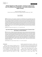 Nutrient dynamics of Olea europaea L. growing on soils derived from two different parent materials in the eastern mediterranean region (Turkey)