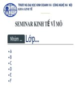 Bài thuyết trình đề tài 2: Thế nào là chỉ tiêu CPI? Phương pháp tính CPI? Ứng dụng CPI để làm gì? Tại sao nói việc tính CPI luôn có sai số?