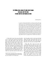 Tư tưởng của Lenin về cuộc đấu tranh của giai cấp vô sản vì dân chủ và chủ nghĩa xã hội