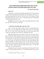 Phát triển nông nghiệp không đều giữa các địa phương trong vùng đồng bằng sông Cửu Long