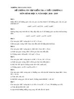 Đề cương ôn tập chương 1 Hình học lớp 9 năm 2019-2020 - Trường THCS Long Toàn