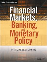 Financial markets, banking, and monetary policy 