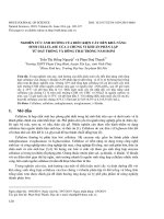 Nghiên cứu ảnh hưởng của điều kiện cấy đến khả năng sinh cellulase của 2 chủng vi khuẩn phân lập từ đất trồng và bông thải trồng nấm rơm