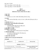 Giáo án Tin học lớp 7 - Bài thực hành 5: Chỉnh sửa trang tính của em (Tiết 4)