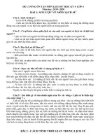 Đề cương ôn tập học kì 1 môn Lịch sử 6 năm 2019-2020 - Trường THCS&THPT Võ Nguyên Giáp