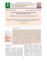 Status and prospects of farm power in Godhra Taluka of Panchmahal district, India