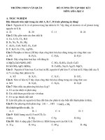 Đề cương ôn tập học kì 1 môn Hóa học 8 năm 2019-2020 - Trường THCS Văn Quán