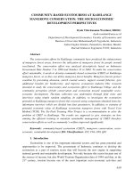Community-based ecotourism at Kadilangu mangrove conservation: The socio-economic development perspectives