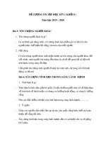 Đề cương ôn tập học kì 1 môn GDCD 8 năm 2019-2020 - Trường THPT chuyên Trần Đại Nghĩa