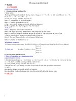 Đề cương ôn tập học kì 2 môn Toán 8 năm 2018-2019 - Trường THCS Hòa Nam