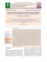 Abscission of fruiting structures in BT and non-BT cotton in relation to abiotic factors and agronomic intervention under rainfed condition
