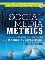 Social media metrics how to measure and optimize your marketing investment 