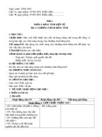 Giáo án Tin học lớp 7 – Phần 1: Bảng tính điện tử (Bài 1: Chương trình bảng tính)