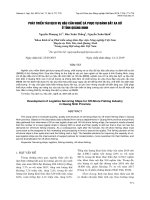 Phát triển tàu dịch vụ hậu cần nghề cá phục vụ đánh bắt xa bờ ở tỉnh Quảng Ninh