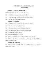 Đề cương ôn tập kiểm tra 1 tiết HK1 môn Sinh học 8 năm 2019-2020 - Trường THCS Long Toàn