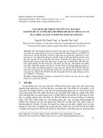 Xây dựng hệ thống nguyên tắc dạy học chuyên đề tư tưởng Hồ Chí Minh cho quần chúng ưu tú dựa trên lí luận về phương pháp kể chuyện