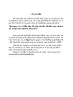 Đề tài: Ứng dụng GIS và viễn thám để thành lập bản đồ hiện trạng sử dụng đất  huyện Triệu Sơn, tỉnh Thanh Hóa