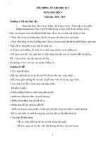 Đề cương ôn tập học kì 1 môn Sinh học 6 năm 2018-2019 - Trường THCS Võ Trứ