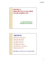 Bài giảng Phương pháp nghiên cứu khoa học: Chương 2 - TS. Nguyễn Minh Hà