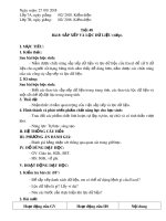 Giáo án Tin học lớp 7 - Bài 8: Sắp xếp và lọc dữ liệu (Tiếp theo)