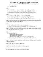 Đề cương ôn tập học kì 2 môn GDCD 8 năm 2018-2019 - Trường THCS Thanh Quan