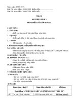 Giáo án Tin học lớp 7 - Bài thực hành 3: Bảng điểm của lớp em (Tiết 2)