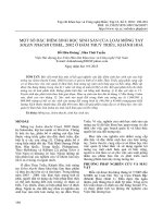 Một số đặc điểm sinh học sinh sản của loài móng tay Solen thachi Cosel, 2002 ở đầm Thuỷ Triều, Khánh Hoà