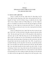 Luận văn: Điều khiển quá trình hồ hóa và đường hoá Nhà máy Bia Vinh