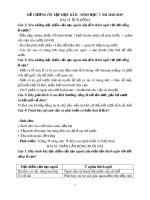 Đề cương ôn tập học kì 2 môn Sinh học 7 năm 2018-2019 - Trường THCS Hòa Ninh