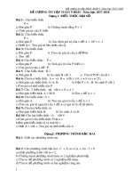 Đề cương ôn tập HK2 môn Toán 9 năm 2017-2018 - Trường THCS Vĩnh Tường