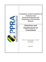 Guidelines for evaluation of consultancy proposals 1
