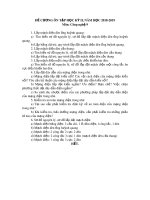Đề cương ôn tập học kì 2 môn Công nghệ 9 năm 2018-2019 - Trường THCS&THPT Võ Nguyên Giáp