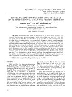 Đặc trưng khai thác nguồn lợi động vật đáy có giá trị kinh tế chủ yếu ở thủy vực Nha Phu, Khánh Hòa