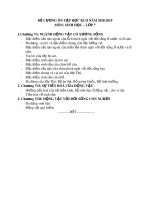 Đề cương ôn tập học kì 2 môn Sinh học 7 năm 2018-2019 - Trường THCS Lăng Cô