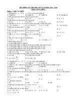 Đề cương ôn tập học kì 1 môn Toán 6 năm 2019-2020 - Trường THCS Phan Chu Trinh