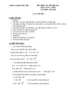 Đề cương ôn tập học kì 1 môn Toán 6 năm 2018-2019 - Trường THCS Lăng Cô