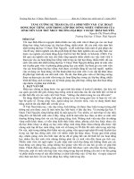 Tăng cường sự tham gia của sinh viên vào các hoạt động học tiếng Anh trong lớp học đông nhiều trình độ của sinh viên năm thứ nhất trường Đại học Y Dược Thái Nguyên