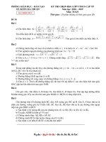 Đề thi chọn HSG cấp tỉnh môn Toán 9 năm 2018-2019 - Sở GD&ĐT TP. Buôn Ma Thuột