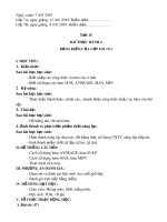 Giáo án Tin học lớp 7 - Bài thực hành 4: Bảng điểm lớp em (Tiết 1)