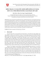 Hiện trạng và nguyên nhân biến động sử dụng đất của tỉnh Bình Dương giai đoạn 1997–2017