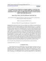 In vitro evaluation of antibacterial activity of garlic Allium sativum against poultry pathogens and effect of garlic supplementation on duckling growth performance