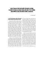 Bàn về quan hệ giữa nhà nước với người lao động và người sử dụng lao động trong nền kinh tế thị trường định hướng xã hội chủ nghĩa ở nước ta hiện nay